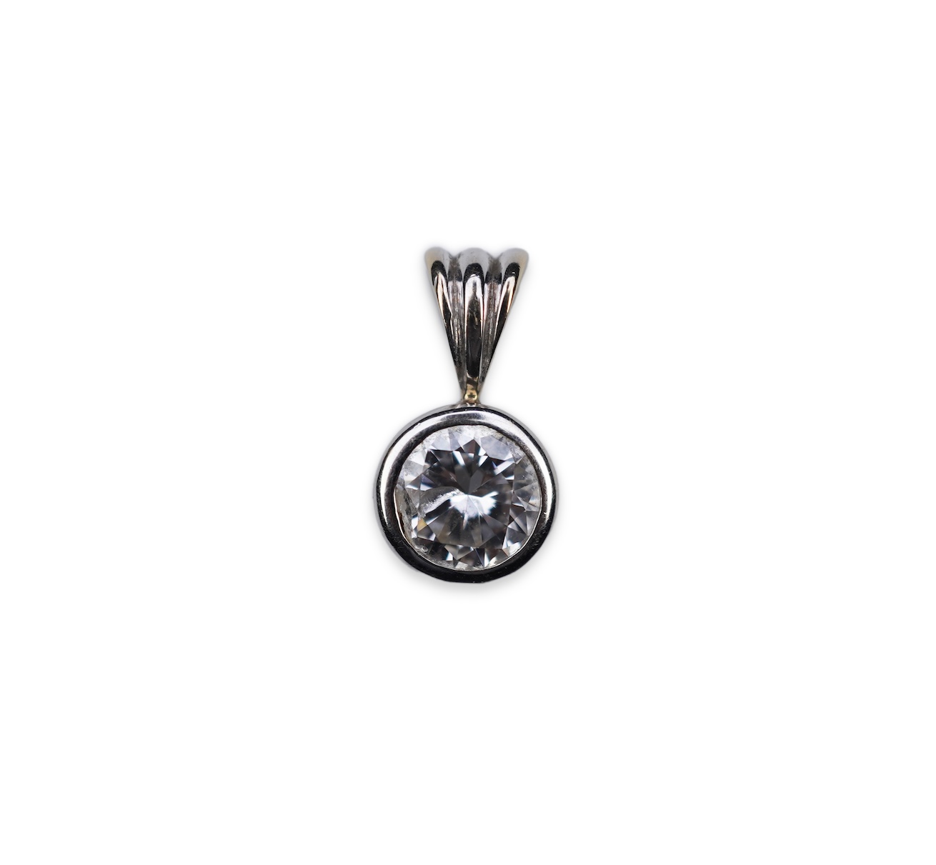 A diamond pendant